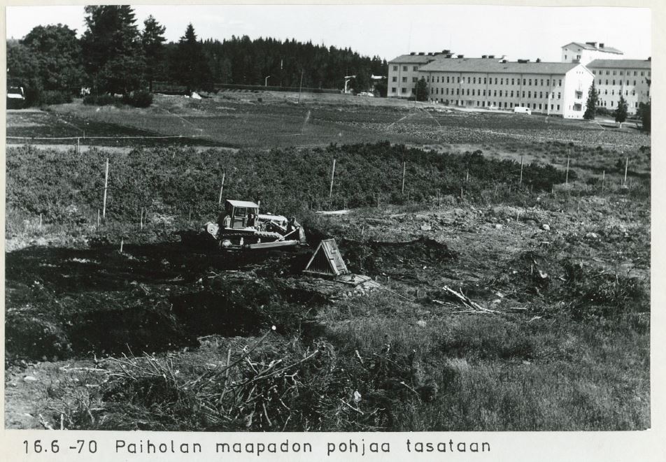 paiholan maapadon pohjan tasaus